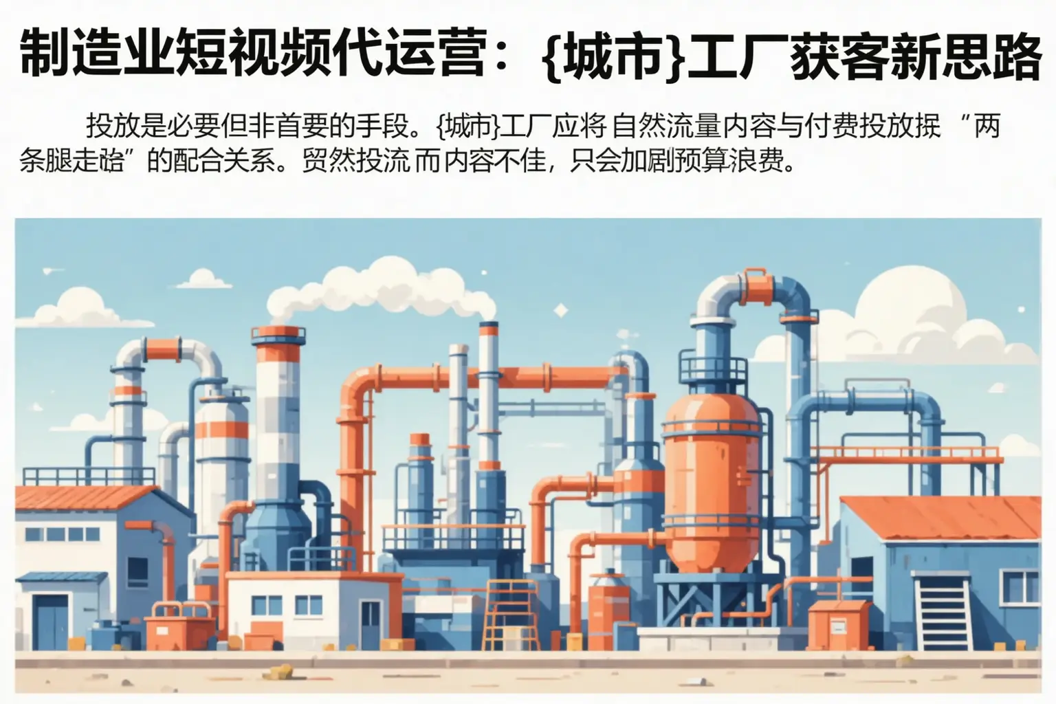 制造业短视频代运营：横山工厂获客新思路